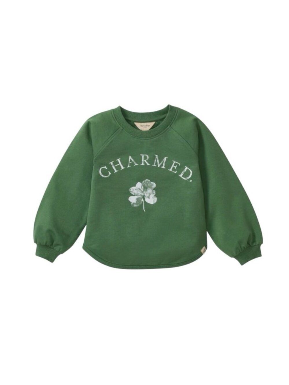 Burt’s Bees Charmed Green Organic Cotton Sweatshirt Size 4T St. Patrick’s Day